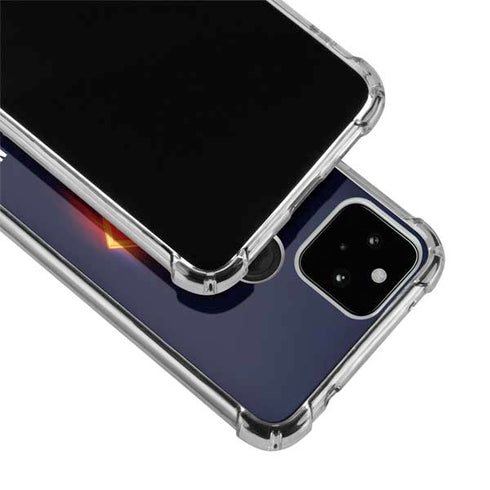 Superman 2025 Energy Shield Neon Emblem Google Pixel 5a 5G Clear Case